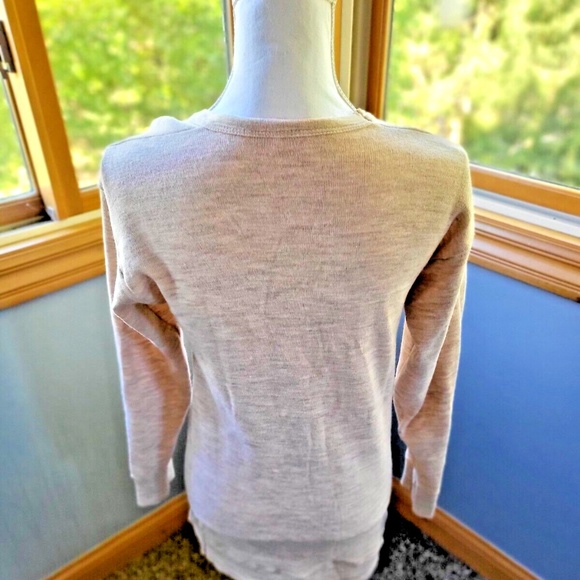 Vintage Maglificio di Tollegno Bisque merino wool Knit Dress Sz 6 ~Made in Italy - Picture 3 of 7